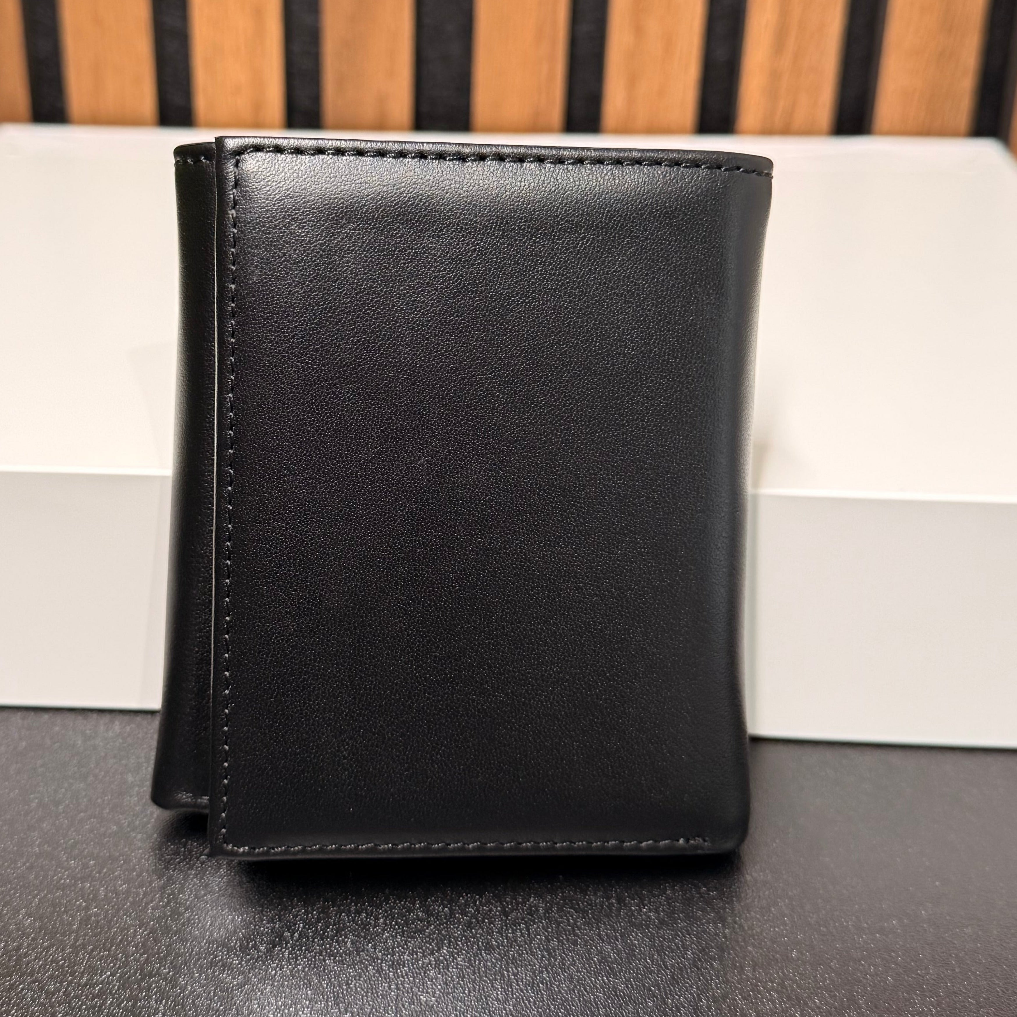 Mens RFID Trifold Genuine Leather Wallet
