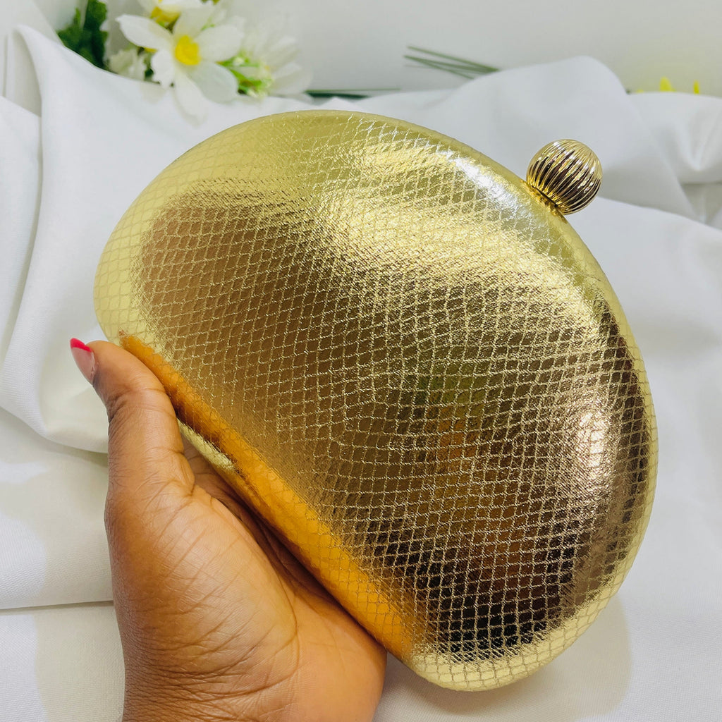 GOLD SNAKESKIN PURSE