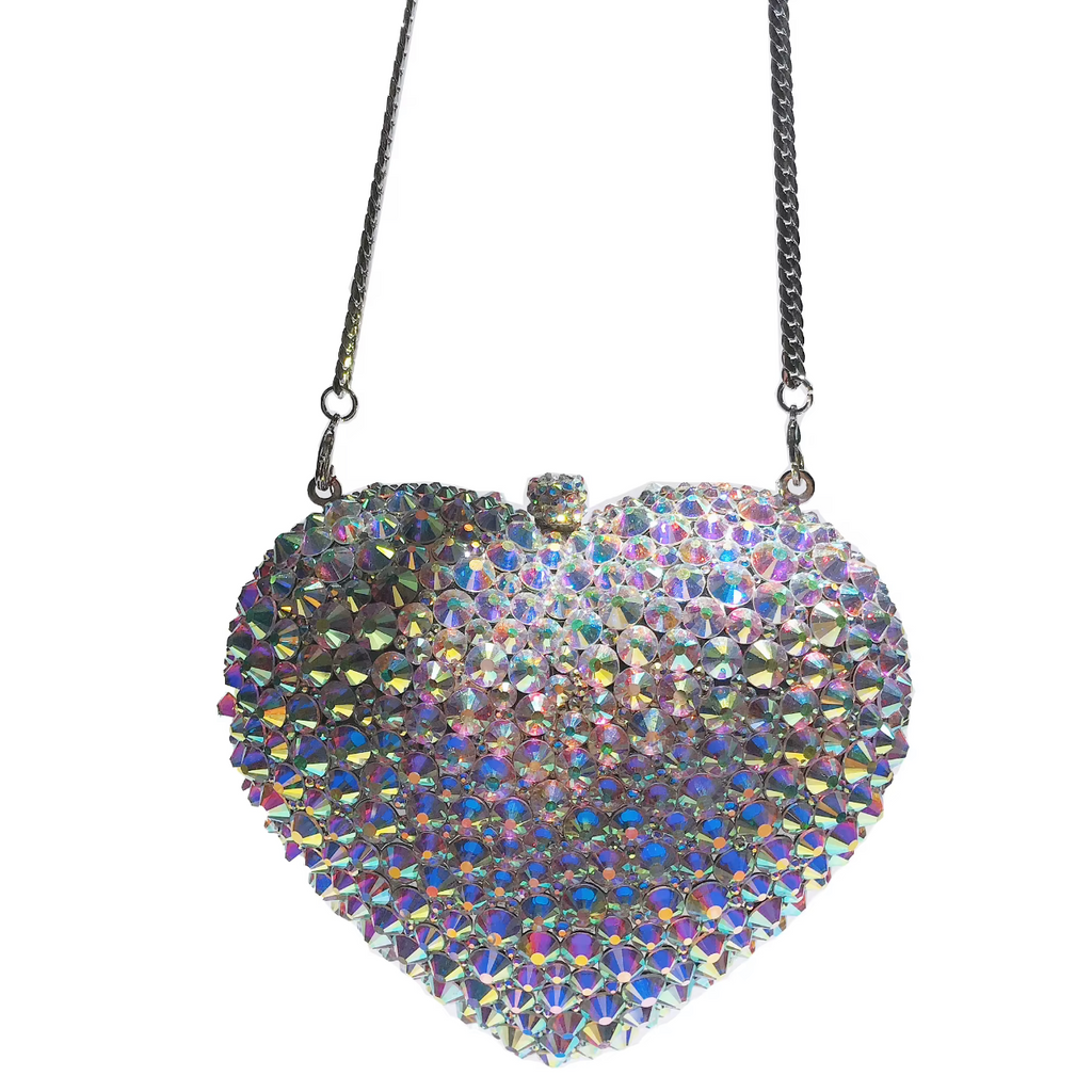 LOVE RHINESTONE PURSE