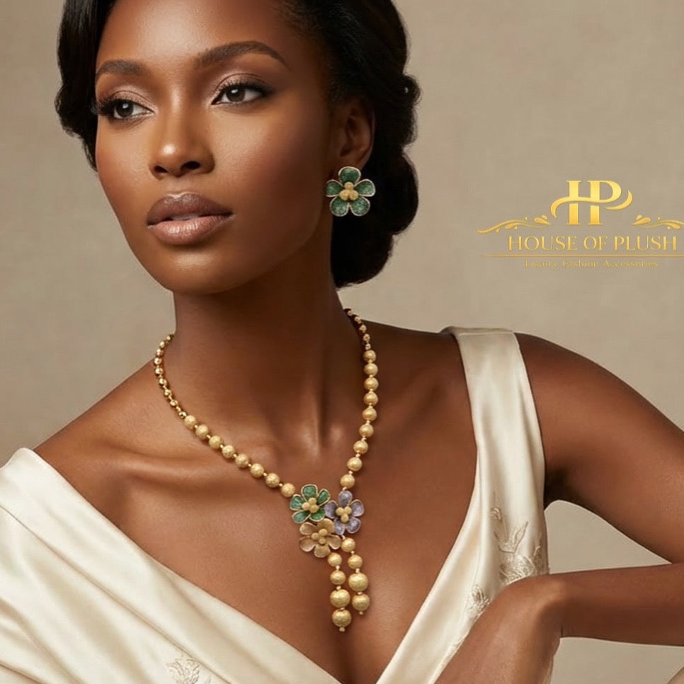 Blossom Floral Necklace Set