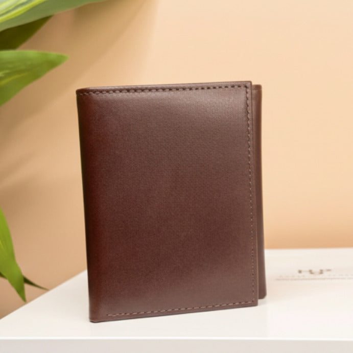 Mens RFID Trifold Genuine Leather Wallet