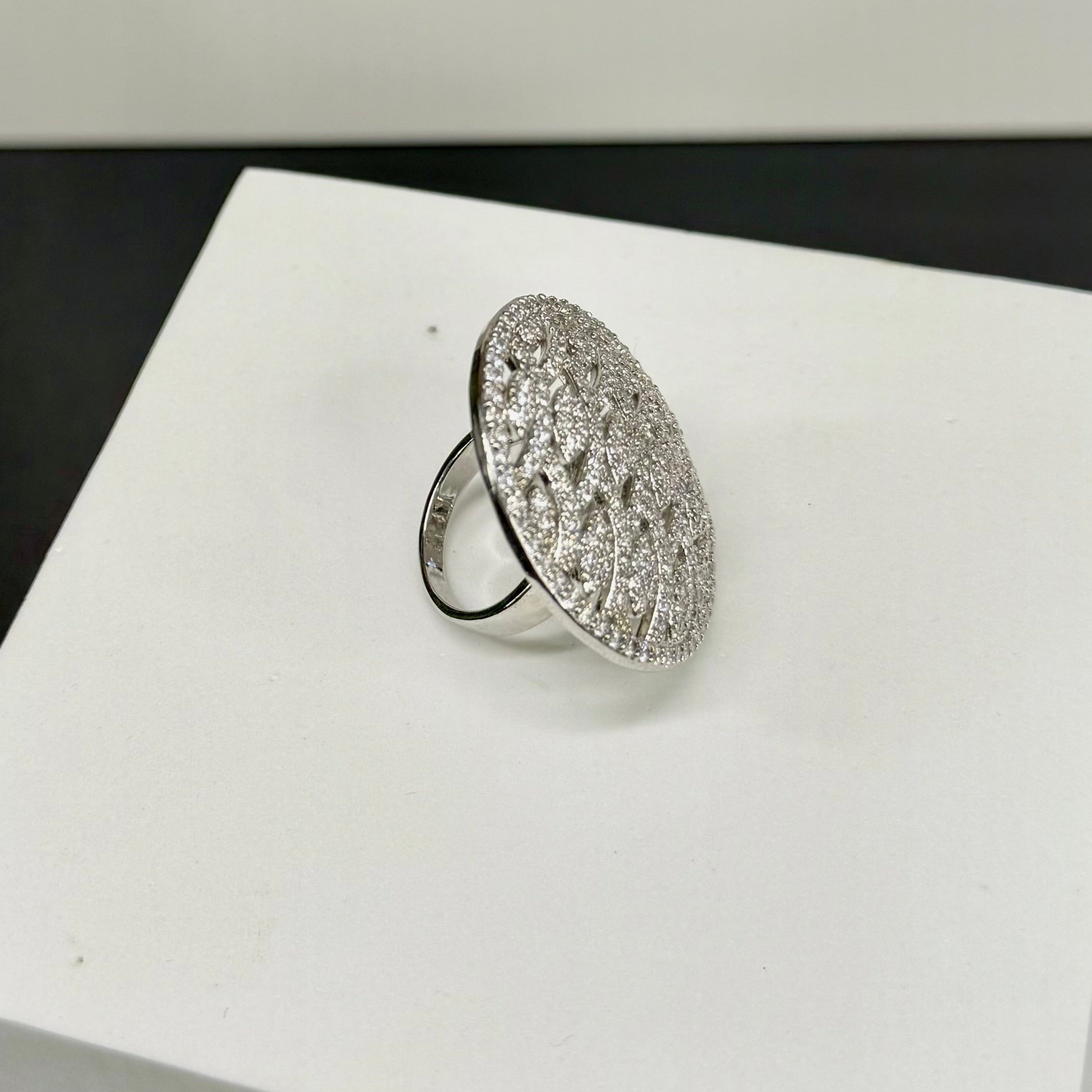Radiant Zirconia Cocktail Ring