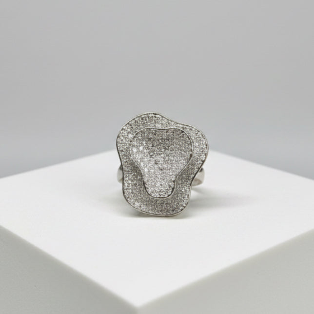 CZ FOUNTAIN COCKTAIL RING