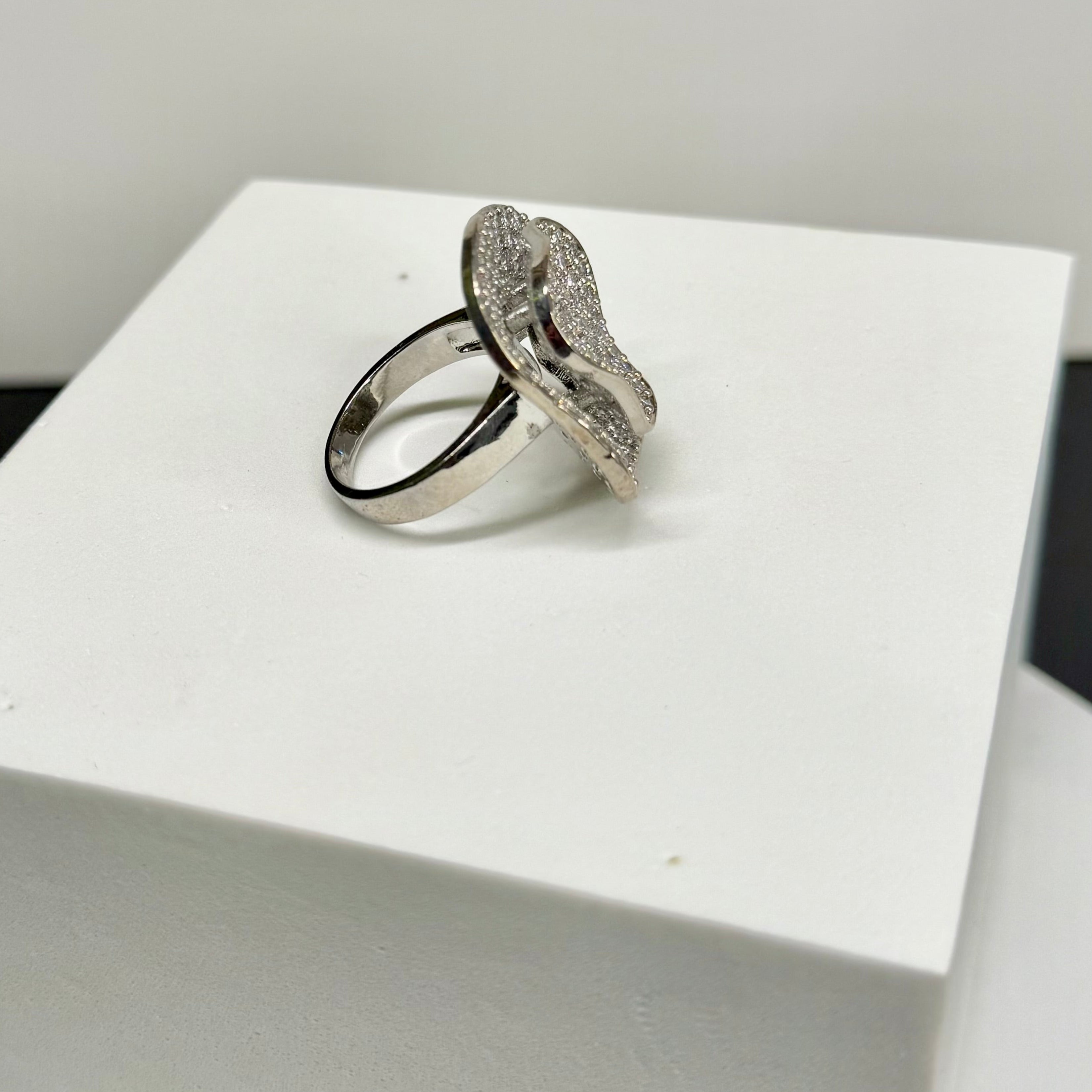 CZ FOUNTAIN COCKTAIL RING