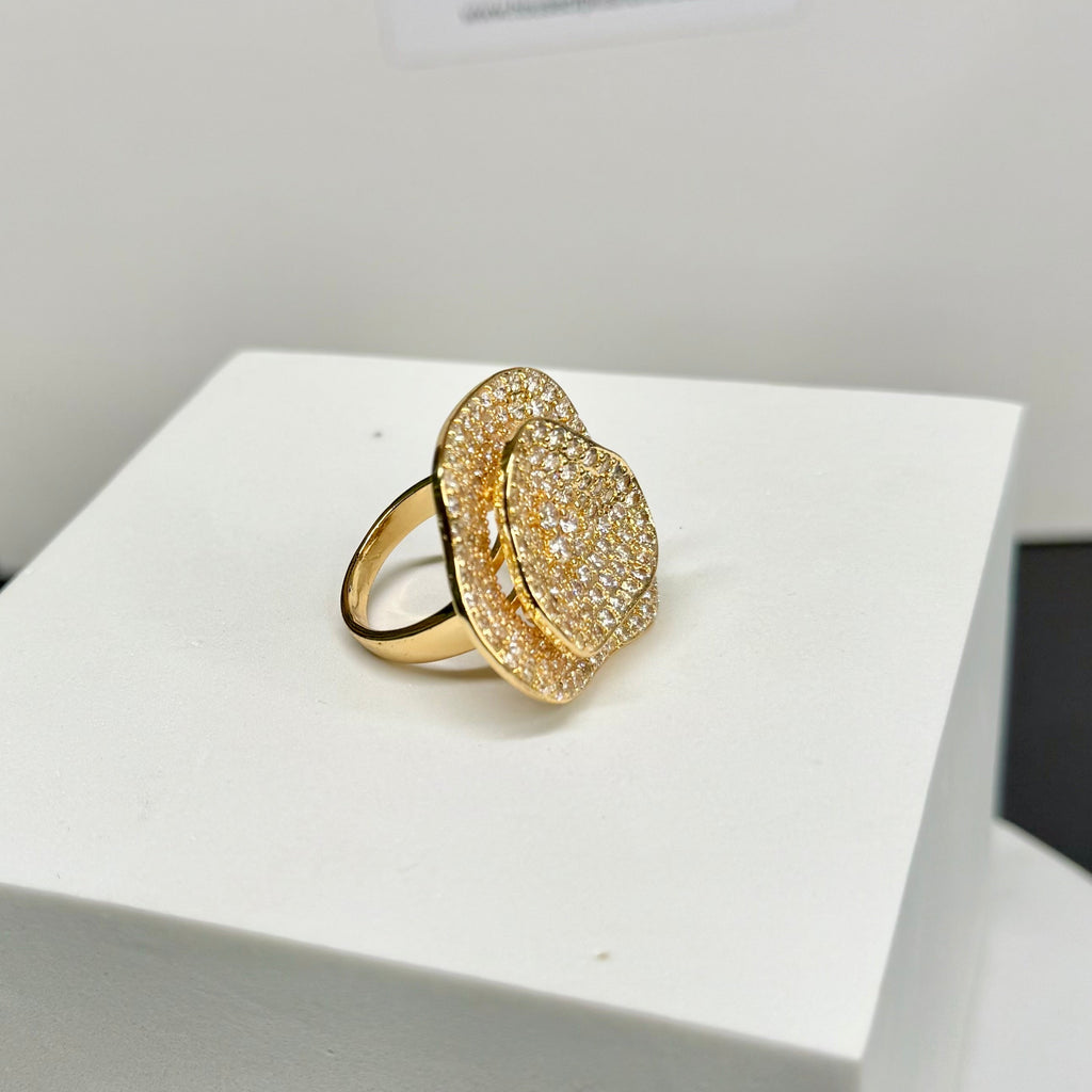 CZ FOUNTAIN COCKTAIL RING