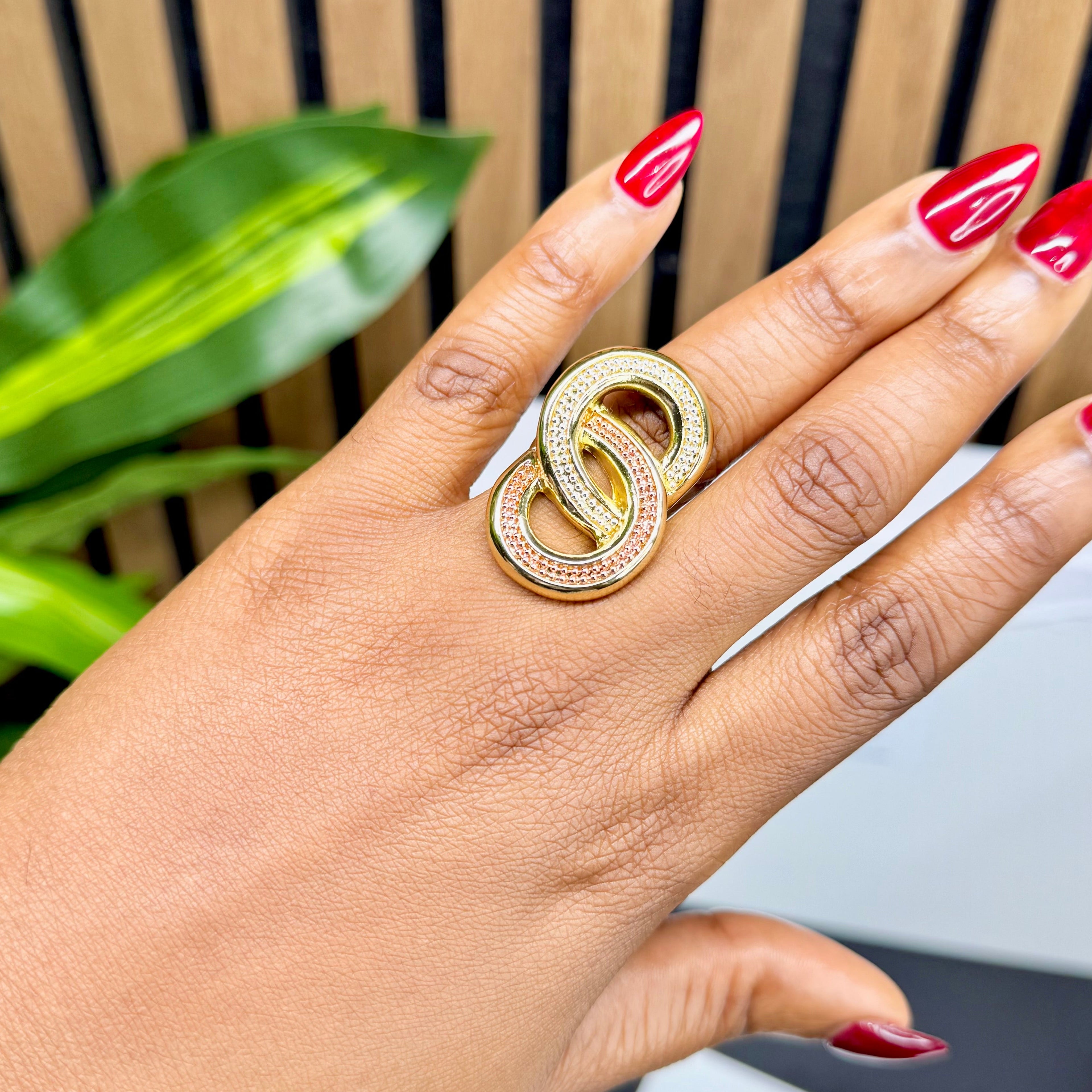 GOLD INFINITY RING