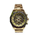 Gold Skeleton Mechanical Wristwatch