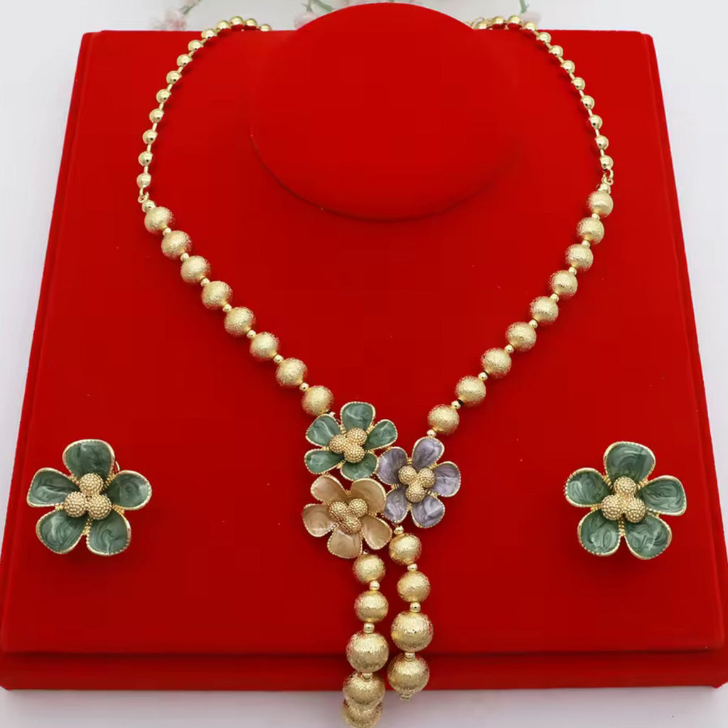Blossom Floral Necklace Set