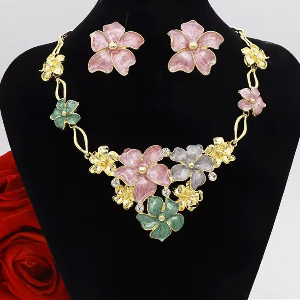 FLORAL NECKLACE SET