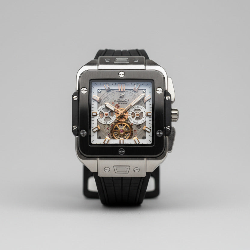 Square Chrono Wristwatch