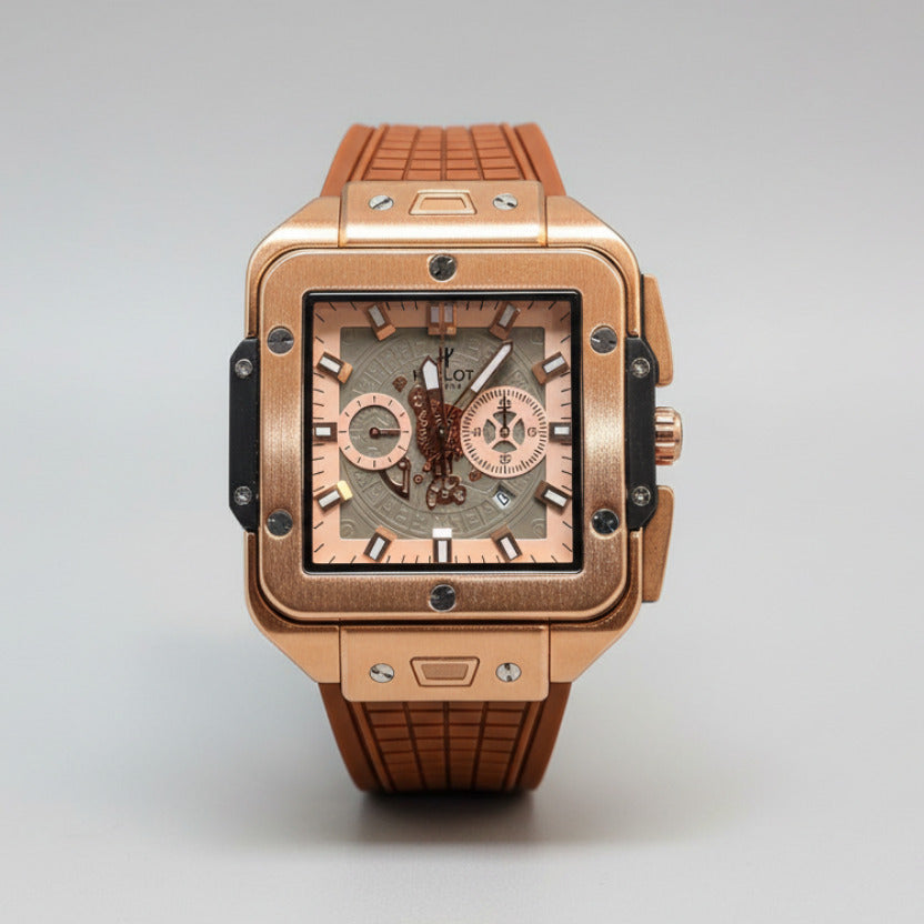 Square Chrono Wristwatch
