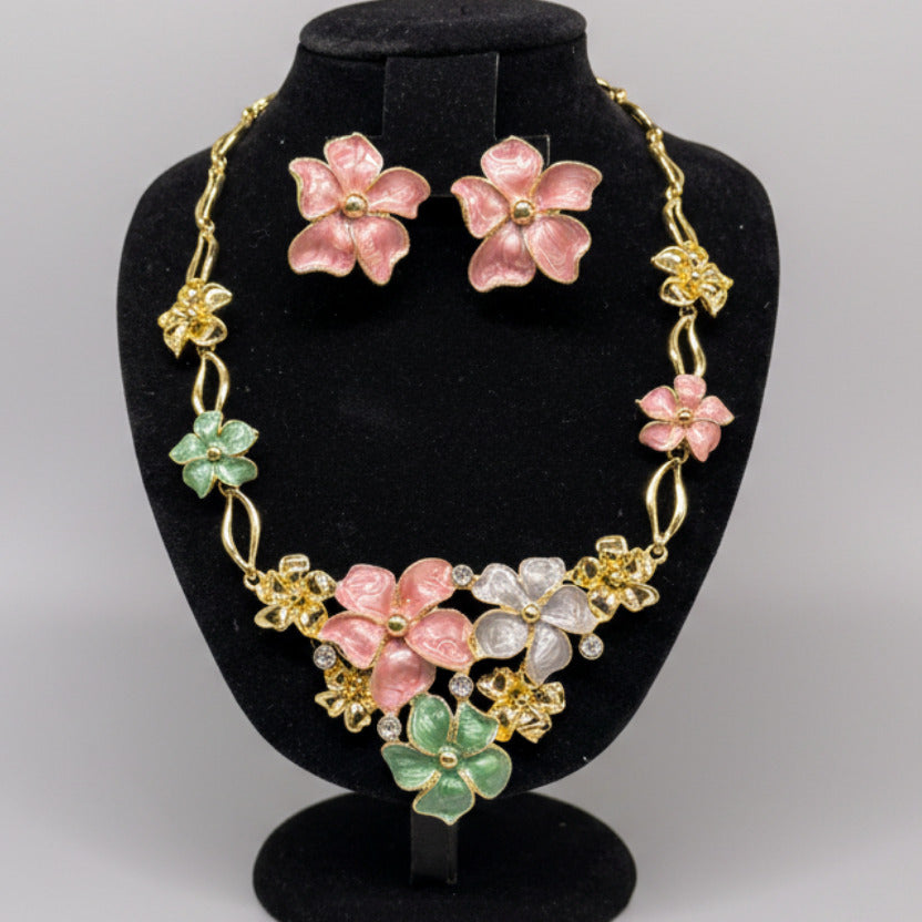 FLORAL NECKLACE SET
