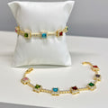 CUBE MULTICOLOR ZIRCONIA BRACELET