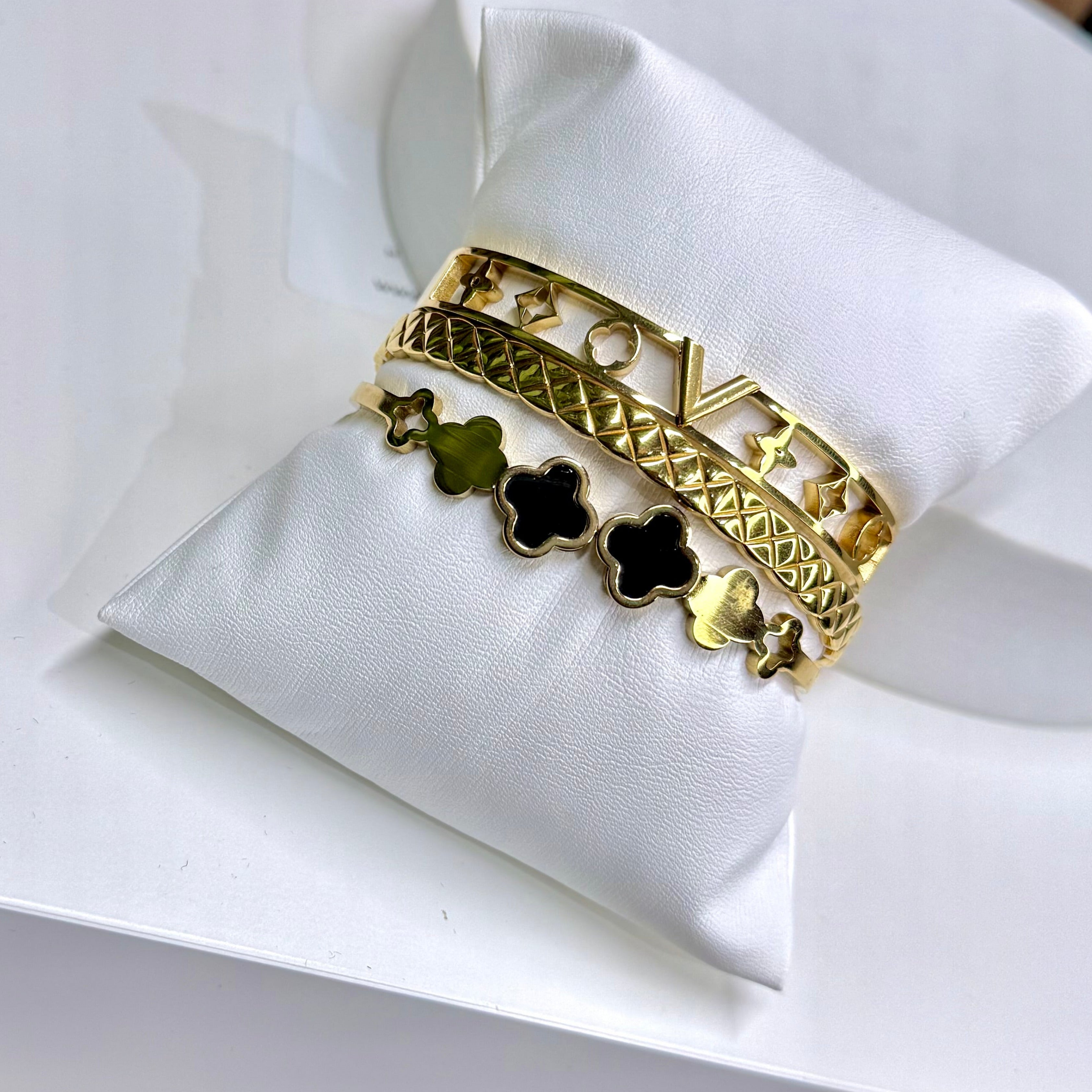 Gold Elegance Bangle Stack