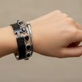 BLACK ESSENCE BANGLE STACK