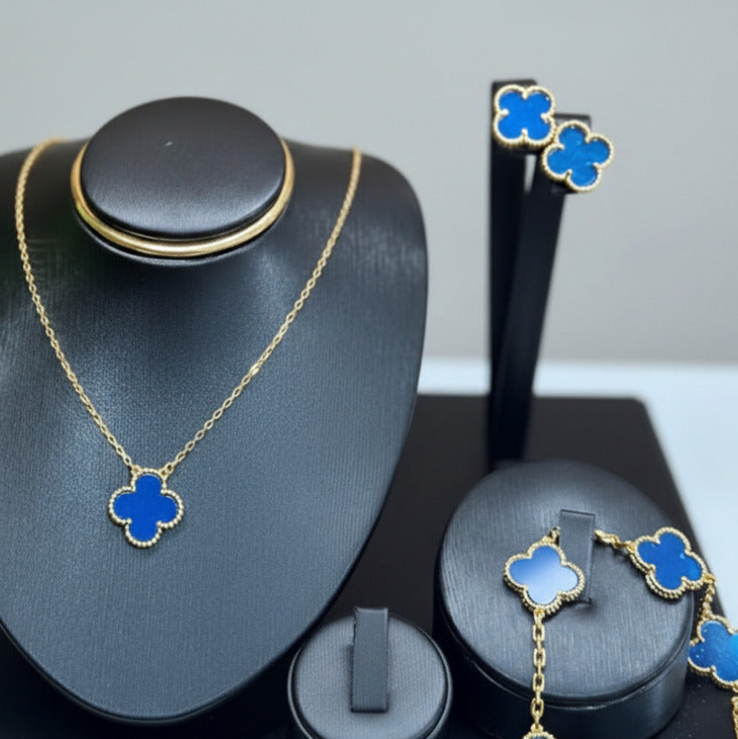 MIDNIGHT CLOVER JEWELRY SET