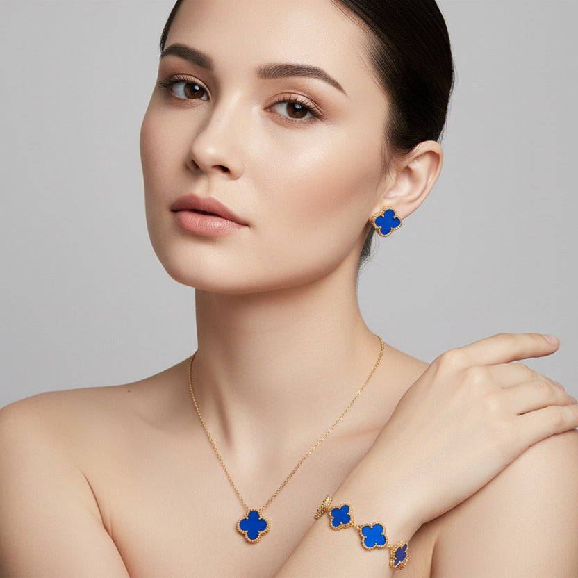 MIDNIGHT CLOVER JEWELRY SET